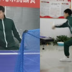 Artista marcial chino utiliza sus nunchaku para golpear 34 pelotas de ping-pong y batir el récord mundial